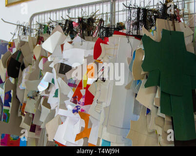 Patterns for cutting leather for steering wheels upholstery. Italian design Stock Photo