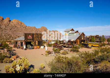 Nelson ghost town located in the El Dorado Canyon near Las Vegas, Nevada Stock Photo