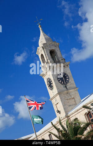 Bermuda, Sandys Parish, Royal Naval Dockyard, the Clock Towers Stock Photo