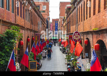 Kinmen, Taiwan - March 2, 2019: Mofan street, where the Ming Dynasty commander Zheng Chenggong (Koxinga)  trained soldiers to attack on the Dutch colo Stock Photo