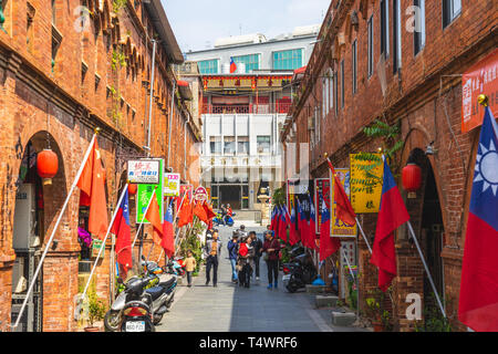 Kinmen, Taiwan - March 2, 2019: Mofan street, where the Ming Dynasty commander Zheng Chenggong (Koxinga)  trained soldiers to attack on the Dutch colo Stock Photo