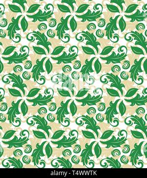 Floral Fine Seamless Vector Pattern Stock Vector