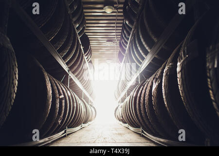 Sports and Transportation Tire rubber products , Group of new tires for sale at a tire store Stock Photo