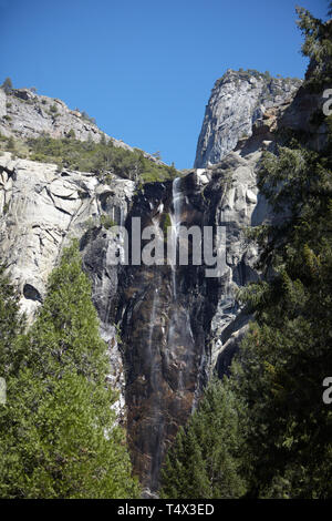 Bridalveil Falls, Yosemite National Park, California, America. Stock Photo