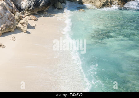 Exotic shore at Punta Norte, Isla Mujeres Stock Photo