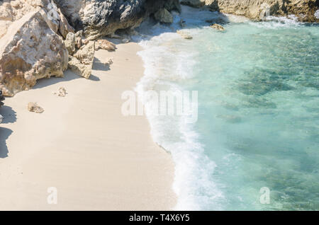 Exotic shore at Punta Norte, Isla Mujeres Stock Photo