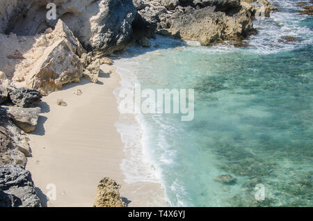 Exotic shore at Punta Norte, Isla Mujeres Stock Photo