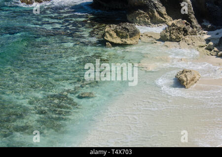 Exotic shore at Punta Norte, Isla Mujeres Stock Photo