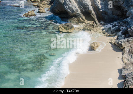 Exotic shore at Punta Norte, Isla Mujeres Stock Photo