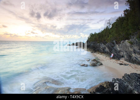 Bermuda, South Coast, West Whale Bay Park Stock Photo