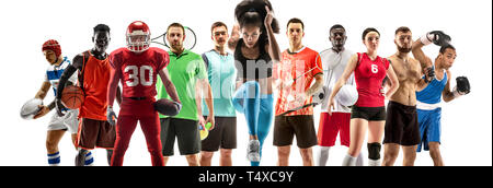 Sport collage about soccer, american football, basketball, volleyball,  rugby, handball Stock Photo by ©vova130555@gmail.com 245098804