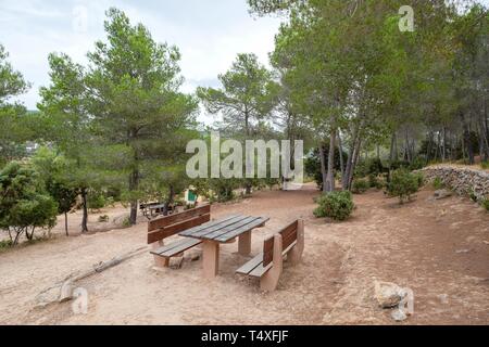 area recreativa Sa Talaia, San Antonio de Portmany, Ibiza, balearic islands, Spain. Stock Photo