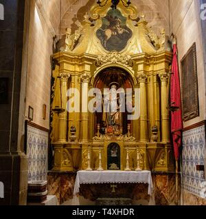 retablo de Sant Francesc, iglesia de Sant Pere, Sencelles, Mallorca, balearic islands, Spain. Stock Photo