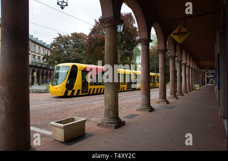 Mulhouse, Tramway, Avenue du Marechal Foch Stock Photo