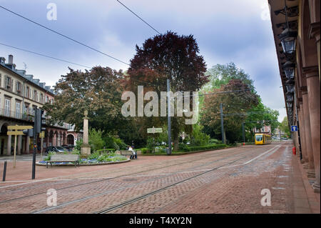 Mulhouse, Tramway, Avenue du Marechal Foch Stock Photo