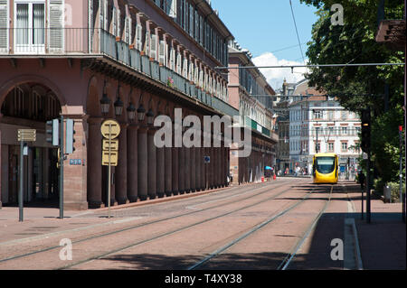 Mulhouse, Tramway, Avenue du Marechal Foch Stock Photo