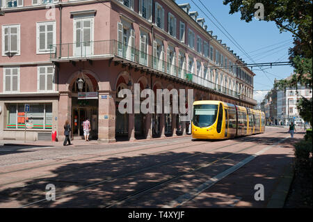 Mulhouse, Tramway, Avenue du Marechal Foch Stock Photo