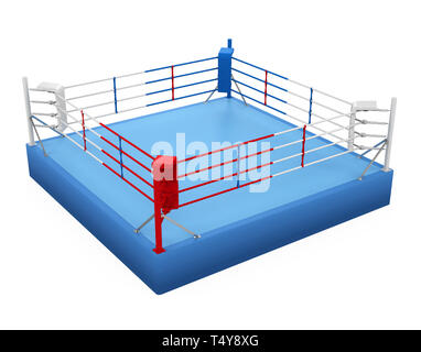 Boxing Ring Isolated Stock Photo