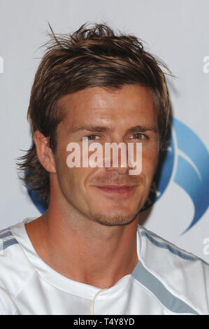 LOS ANGELES, CA. June 02, 2005: International soccer superstar DAVID BECKHAM launches the David Beckham Academy at the Home Depot Center in Southern California. The Academy will lay the foundation for many young Americans to learn soccer. © 2005 Paul Smith / Featureflash Stock Photo