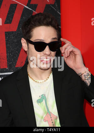 Premiere Of Netflix's 'The Dirt'  Featuring: Pete Davidson Where: Hollywood, California, United States When: 18 Mar 2019 Credit: FayesVision/WENN.com Stock Photo