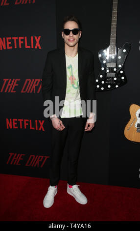 Premiere Of Netflix's 'The Dirt'  Featuring: Pete Davidson Where: Hollywood, California, United States When: 18 Mar 2019 Credit: FayesVision/WENN.com Stock Photo