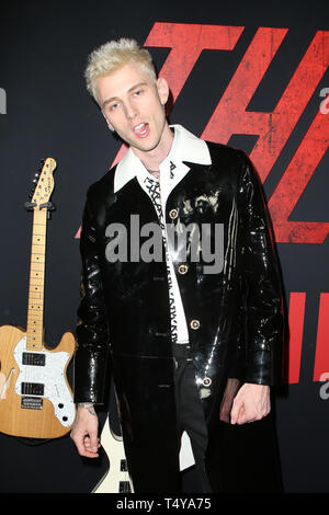 Premiere Of Netflix's 'The Dirt'  Featuring: Machine Gun Kelly Where: Hollywood, California, United States When: 18 Mar 2019 Credit: FayesVision/WENN.com Stock Photo