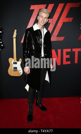 Premiere Of Netflix's 'The Dirt'  Featuring: Machine Gun Kelly Where: Hollywood, California, United States When: 18 Mar 2019 Credit: FayesVision/WENN.com Stock Photo