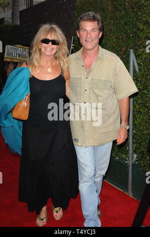 LOS ANGELES, CA. July 14, 2005: Actress GOLDIE HAWN & husband actor KURT RUSSELL at the Los Angeles premiere of Michael & Kirk Douglas' new HBO documentary 'A Father...A Son...Once Upon A Time In Hollywood'. © 2005 Paul Smith / Featureflash Stock Photo