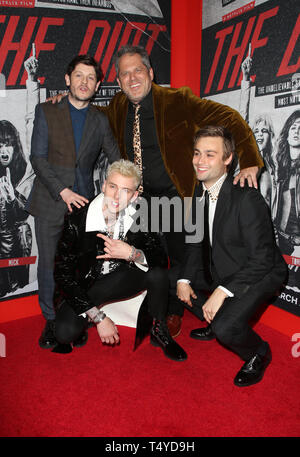 Premiere Of Netflix's 'The Dirt'  Featuring: Machine Gun Kelly, Douglas Booth, Iwan Rheon, Jeff Tremaine Where: Hollywood, California, United States When: 18 Mar 2019 Credit: FayesVision/WENN.com Stock Photo