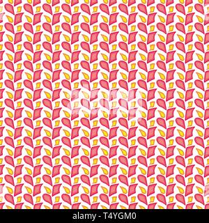 Seamless pattern of pastel pink and yellow shapes. Abstract background for fabrics, wallpapers, coatings, prints and designs. EPS file, vector - the t Stock Vector