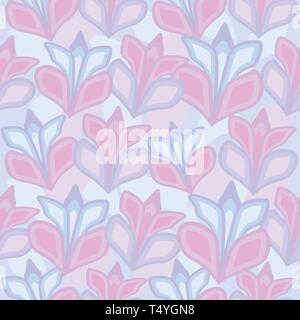 Seamless pattern of large flowers. Background for fabrics, wallpapers, coatings, prints and designs. EPS file, vector - the template will fill in any  Stock Vector