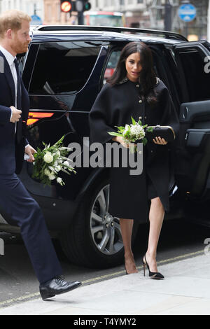 Duke and Duchess of Sussex visit Newzealand House - Arrivals  Featuring: Duchess of Sussex, Meghan Markle, Prince Harry Where: London, United Kingdom When: 19 Mar 2019 Credit: Lia Toby/WENN.com Stock Photo