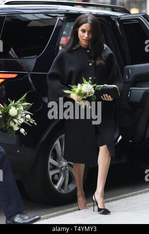 Duke and Duchess of Sussex visit Newzealand House - Arrivals  Featuring: Duchess of Sussex, Meghan Markle Where: London, United Kingdom When: 19 Mar 2019 Credit: Lia Toby/WENN.com Stock Photo