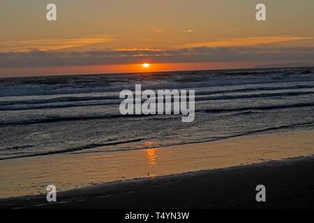 Sunset on Dillon Beach Stock Photo