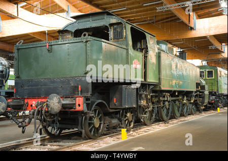 Mulhouse, Cité des Trains, Dampflok - Mulhouse, Cité des Trains, Steam Engine Stock Photo