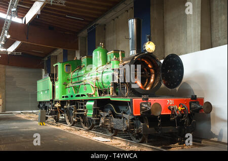 Mulhouse, Cité des Trains, Dampflok - Mulhouse, Cité des Trains, Steam Engine Stock Photo