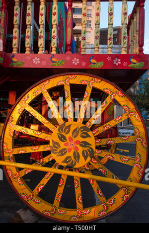 Durban, South Africa, 19th April 2019. Durban's 2019 Festival of Chariots da colourful and vibrant drawcard for devotees and tourists alike. Pictured  Stock Photo