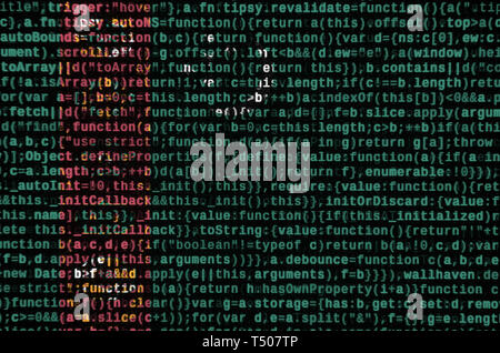 Turkmenistan flag  is depicted on the screen with the program code. The concept of modern technology and site development. Stock Photo