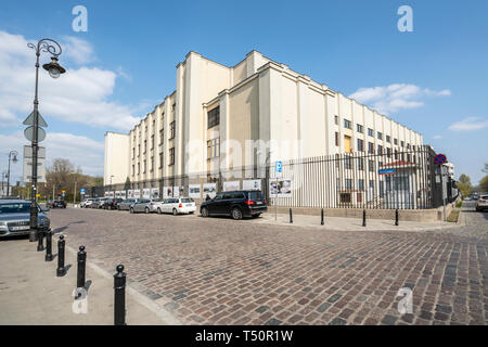 Warsaw, Poland. April, 2018. External view of  Polish Security Printing Works Stock Photo