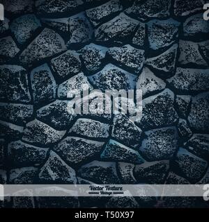 Stone wall texture. Dirty grunge background Stock Vector