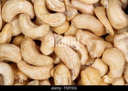 Cashew nuts close-up. Can be used as background. Stock Photo