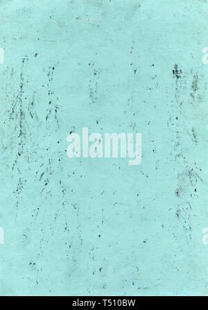 Abstract aqua background. Green background in grunge style with stains, scratches, fingerprints and multi-colored small dots. Paper texture Stock Photo