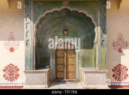 India, Rajasthan, Jaipur, City Palace Stock Photo