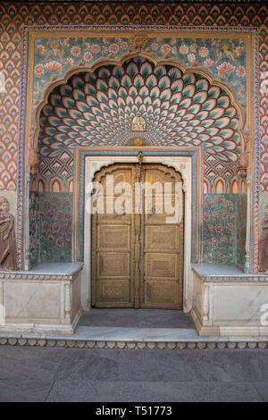 India, Rajasthan, Jaipur, City Palace Stock Photo