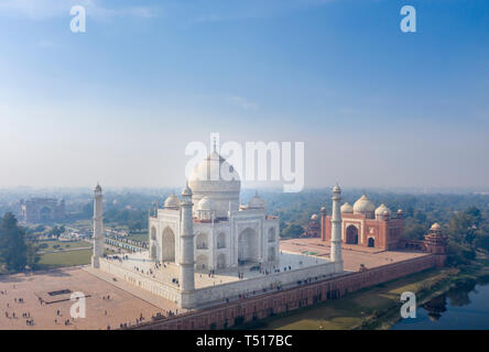 India, Uttar Pradesh, Taj Mahal (UNESCO World Heritage Site) Stock Photo