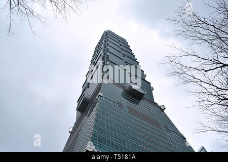 Taipel Taiwan March 31 ,2019: Taipei 101 tallest building in Taiwan Stock Photo