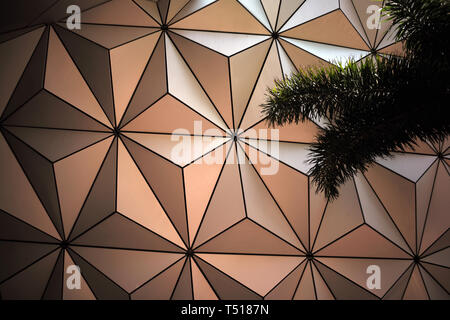 Spaceship Earth attraction in EPCOT center DisneyWorld, Florida Stock Photo