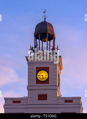 Casa de Correos de la Puerta del Sol. Madrid. España Stock Photo