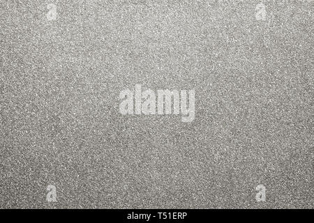 Silver colored glitter paper texture or vintage background Stock Photo
