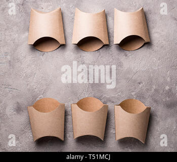 Eco friendly fast food containers Stock Photo